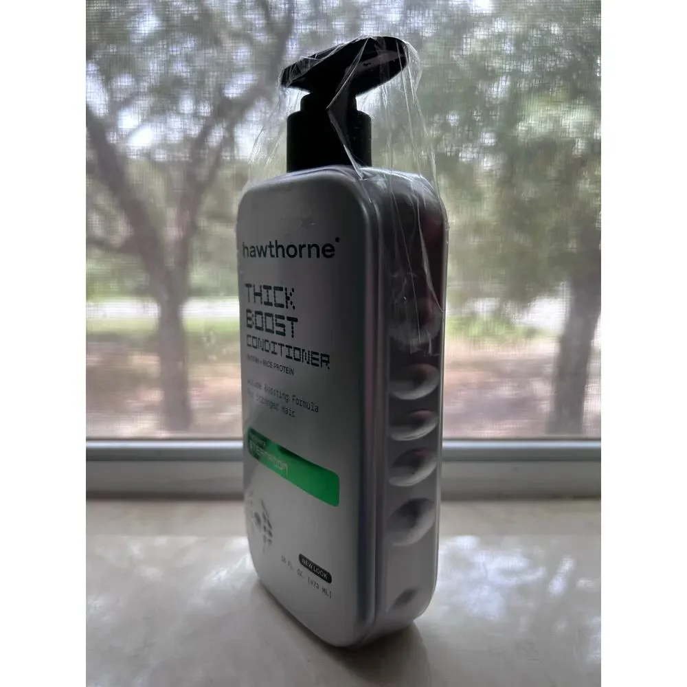 New Hawthorne Thick Boost Hair Conditioner Biotin + Rice Protein Steamroom 16oz